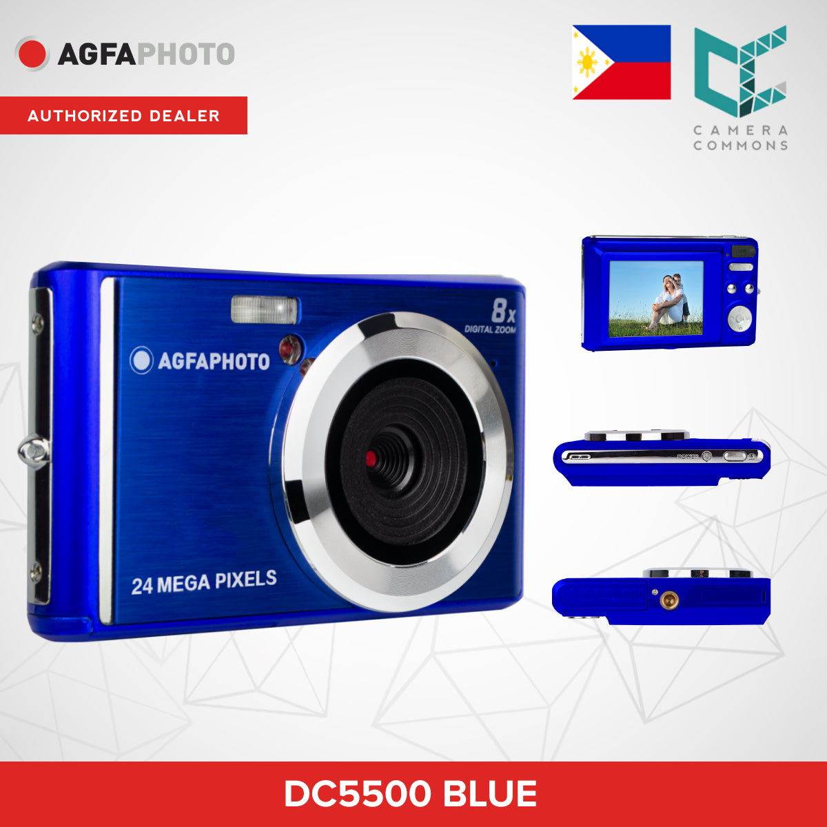 AGFAPHOTO RealiShot (DC5500) 24MP Compact Digital Camera with 8x Digital Zoom