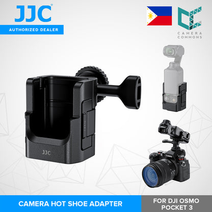 JJC Camera Hot Shoe Adapter for DJI Osmo Pocket 3 Camera Accessories
