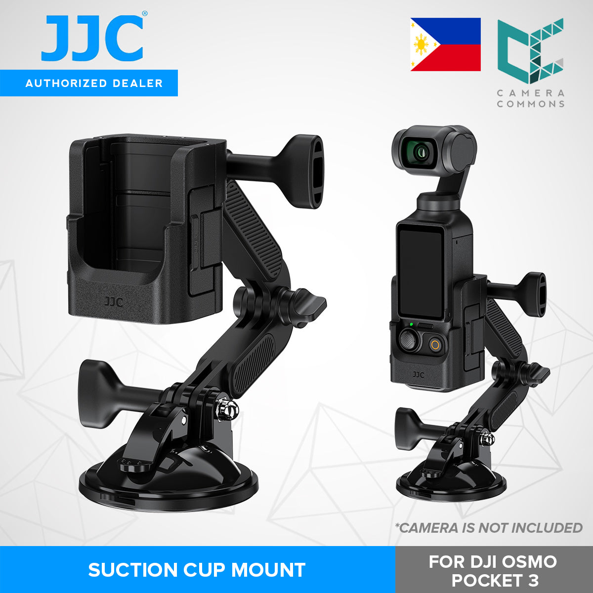 JJC Suction Cup Mount for DJI Pocket 3 Camera Accessory