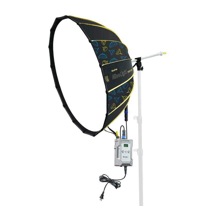 NiceFoto Quick Set-up Parabolic Soft Box with Bowens mount Sturdy curved frame for durability