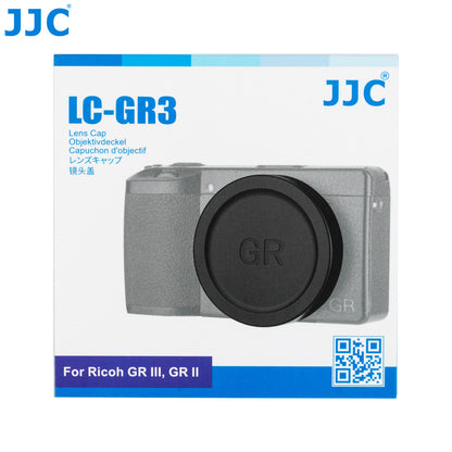 JJC Metal Lens Cap LC-GR3 for Ricoh GR IIIx, GR III, and GR II Cameras
