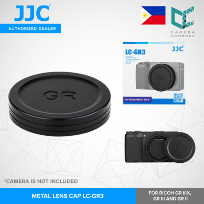 JJC Metal Lens Cap LC-GR3 for Ricoh GR IIIx, GR III, and GR II Cameras