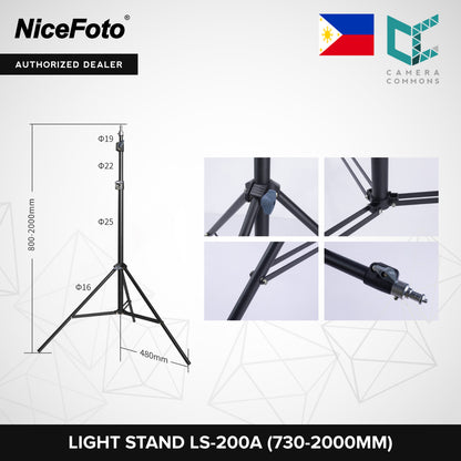 NICEFOTO Professional Heavy Duty C-Stand Stand with Turtle Base CSTAND and ARM