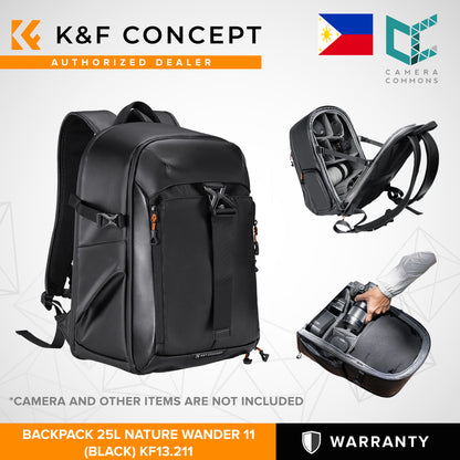 K&F BAG Backpack 25L Nature Wander 11 (Black) KF13.211