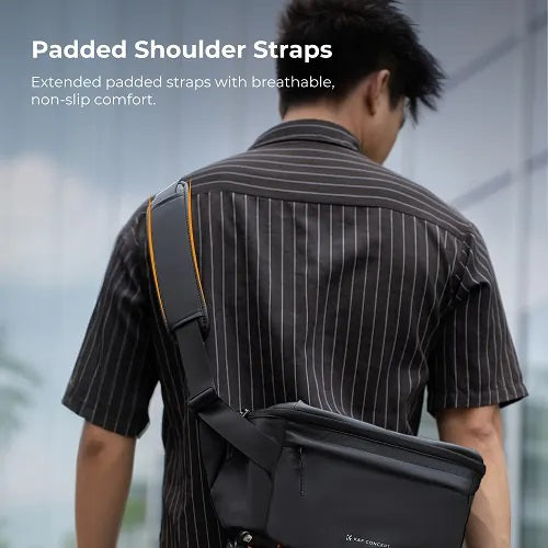 K&F BAG Sling Bag 10L Urban Wander 13 for Camera Accessories (Black) KF13.212