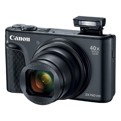 Canon PowerShot SX740 HS Digital Camera 4K 20.3MP 24-960mm (35mm Equivalent) Selfie Tilting LCD
