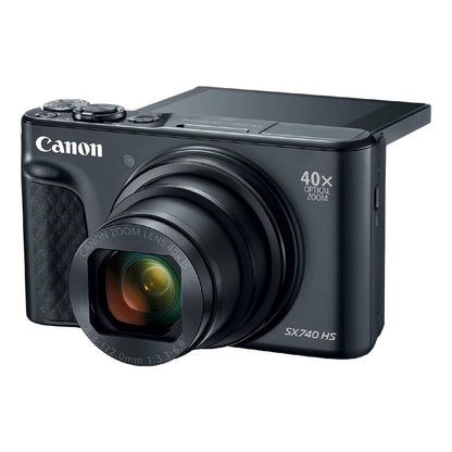 Canon PowerShot SX740 HS Digital Camera 4K 20.3MP 24-960mm (35mm Equivalent) Selfie Tilting LCD