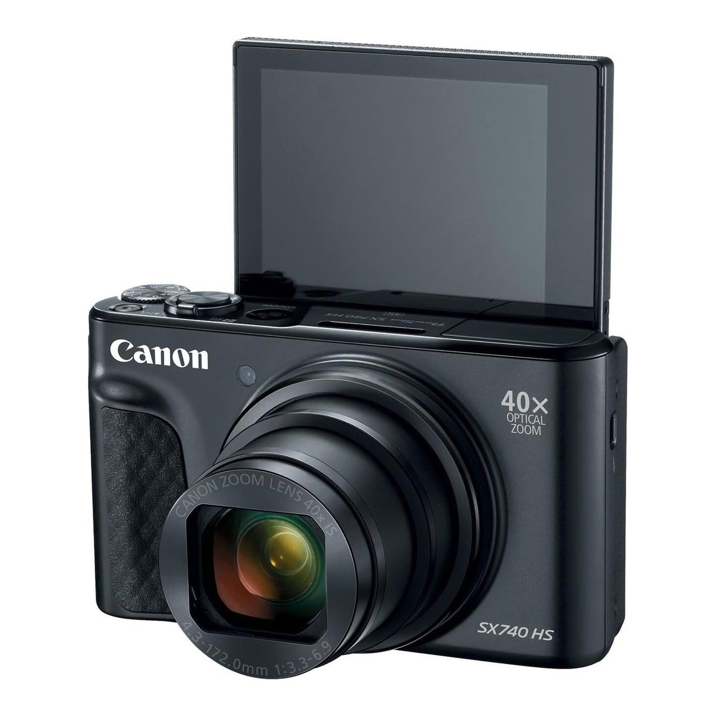 Canon PowerShot SX740 HS Digital Camera 4K 20.3MP 24-960mm (35mm Equivalent) Selfie Tilting LCD