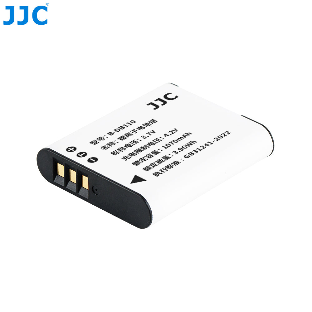 JJC B-DB110 Li-ion Battery 1070mah for Ricoh GR IIIx GRIII WG-6 Cameras Accessories