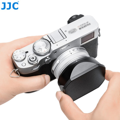 JJC Square Lens Hood for Fujifilm X100VI, X100V, X100F Digital Compact Cameras Accessories