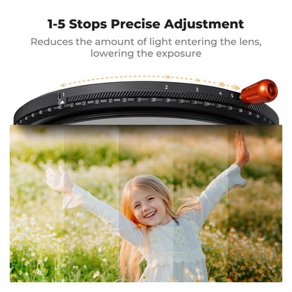 K&F Concept 3in1 ND2-32+CPL Polarizer+1/4 Black Mist Diffusion Camera Lens Filter + Cleaning Cloth