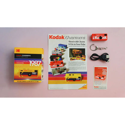 Kodak Charmera Mini Digital Camera (RANDOM Design Blind Box) 1.6MP 1080p 30fps Key Chain Retro