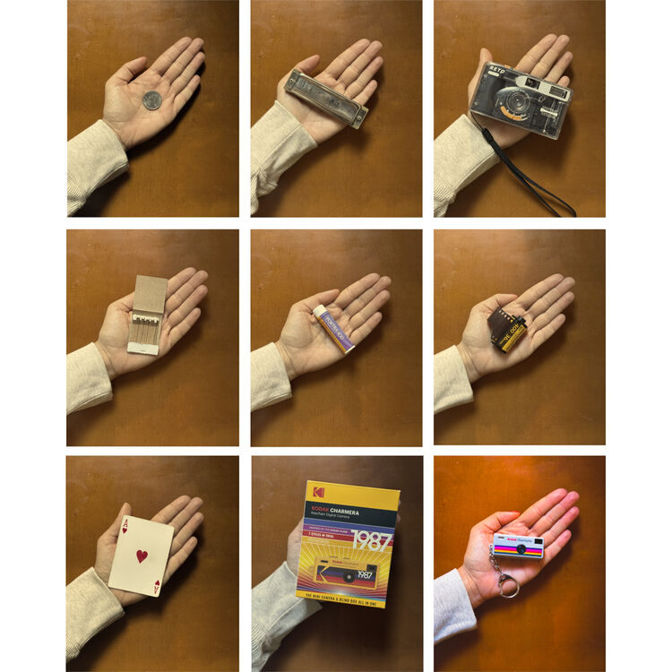 Kodak Charmera Mini Digital Camera (RANDOM Design Blind Box) 1.6MP 1080p 30fps Key Chain Retro