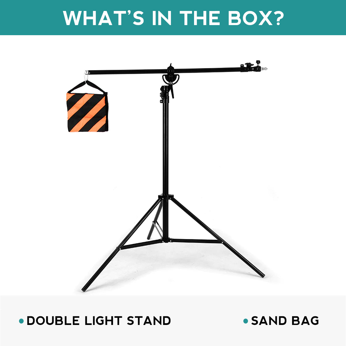 Studiomate SM25 Background Stand 2 in 1 with Sandbag