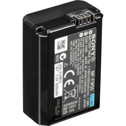 Sony NP-FW50 Lithium-Ion Rechargeable Li-ion Battery (1020mAh) for Mirrorless Cameras FW50
