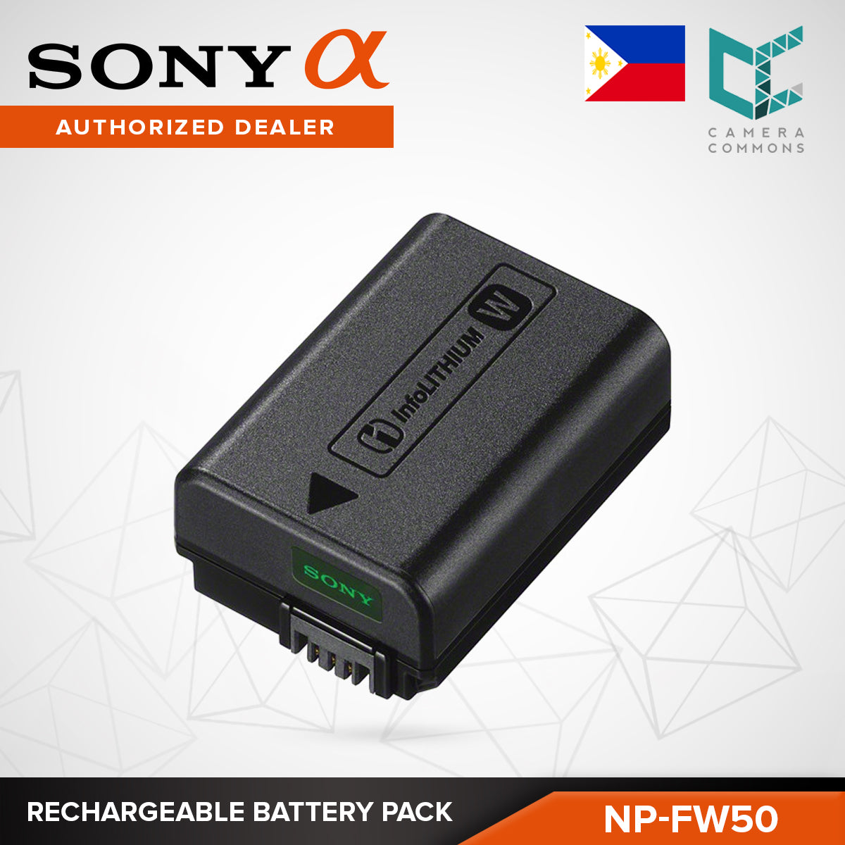 Sony NP-FW50 Lithium-Ion Rechargeable Li-ion Battery (1020mAh) for Mirrorless Cameras FW50