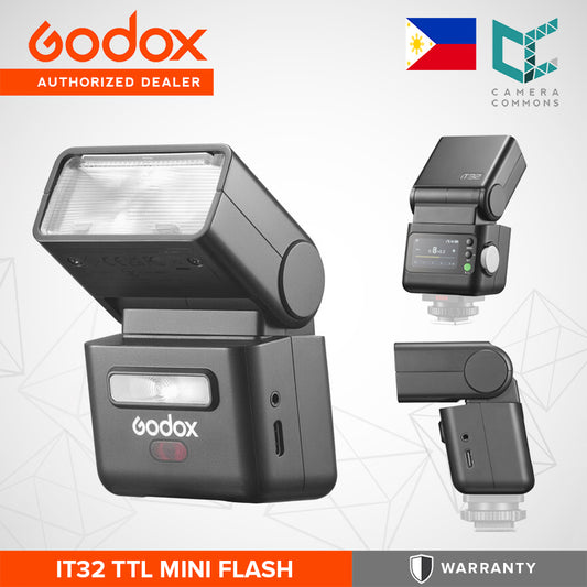 Godox iT32 TTL Mini Flash TTL, M & Multi Mode Capability 2.4 GHz Color Touchscreen USB-C