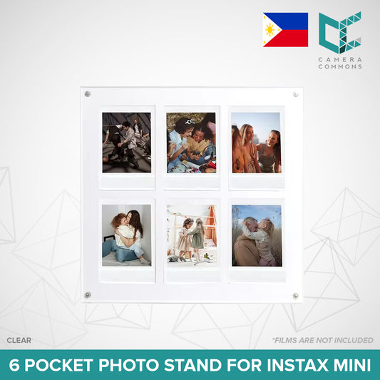 Acrylic Photo Stand 6 Pockets for Fujifilm Instax Instant Mini Films