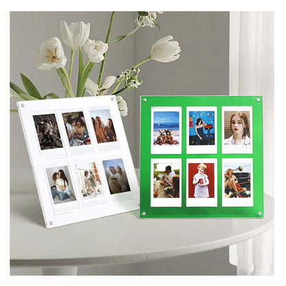 Acrylic Photo Stand 6 Pockets for Fujifilm Instax Instant Mini Films