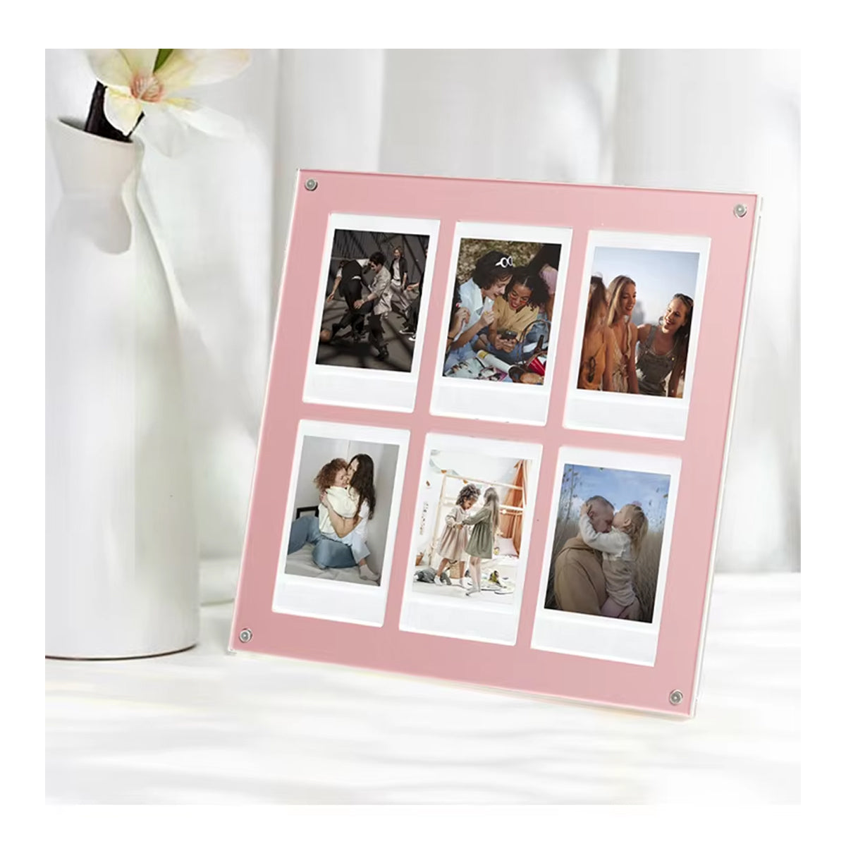 Acrylic Photo Stand 6 Pockets for Fujifilm Instax Instant Mini Films