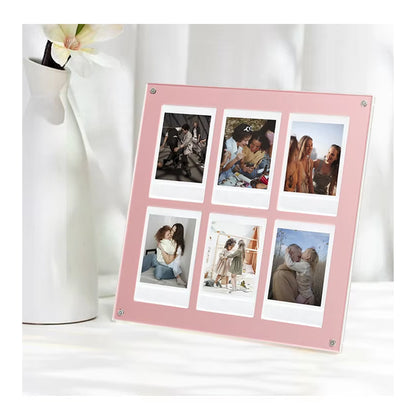 Acrylic Photo Stand 6 Pockets for Fujifilm Instax Instant Mini Films