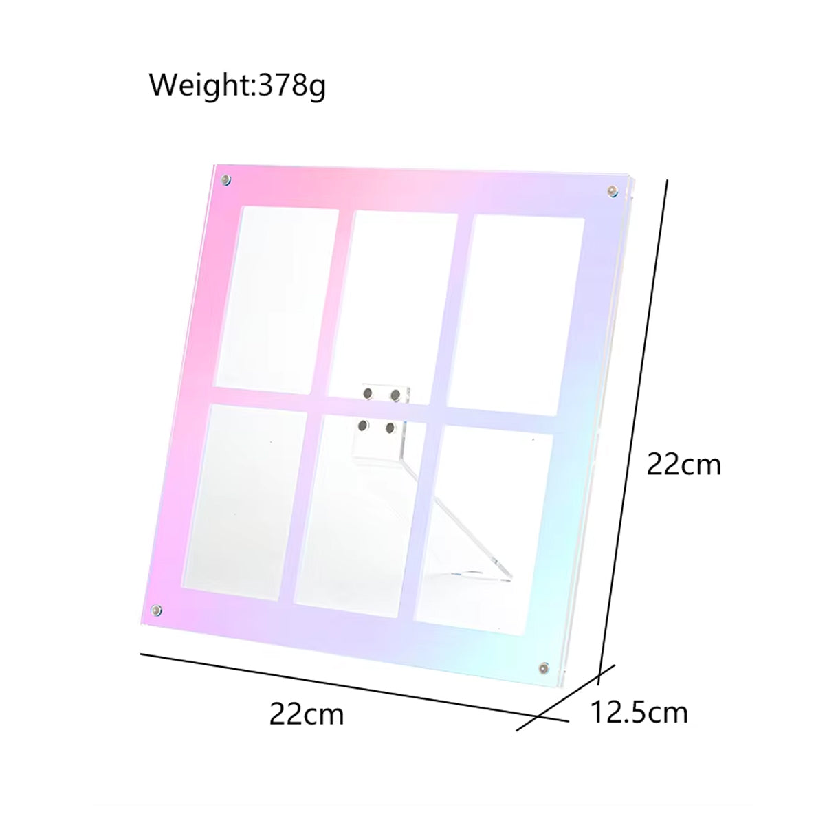 Acrylic Photo Stand 6 Pockets for Fujifilm Instax Instant Mini Films