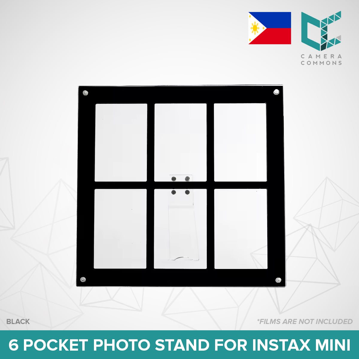 Acrylic Photo Stand 6 Pockets for Fujifilm Instax Instant Mini Films