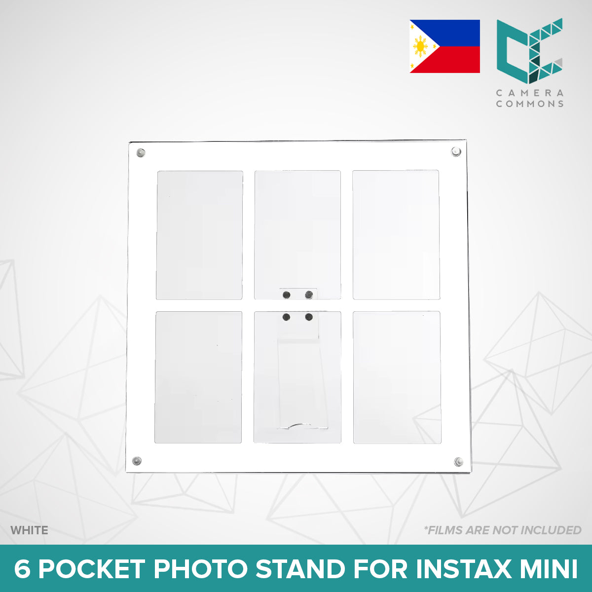 Acrylic Photo Stand 6 Pockets for Fujifilm Instax Instant Mini Films
