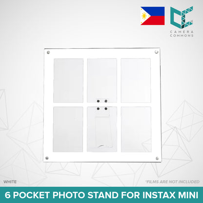 Acrylic Photo Stand 6 Pockets for Fujifilm Instax Instant Mini Films