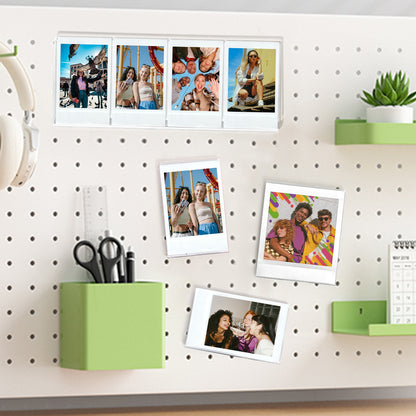 Clear Magnetic Picture Frame for Fujifilm Instax Instant Films Cute Small for Refrigerator Display