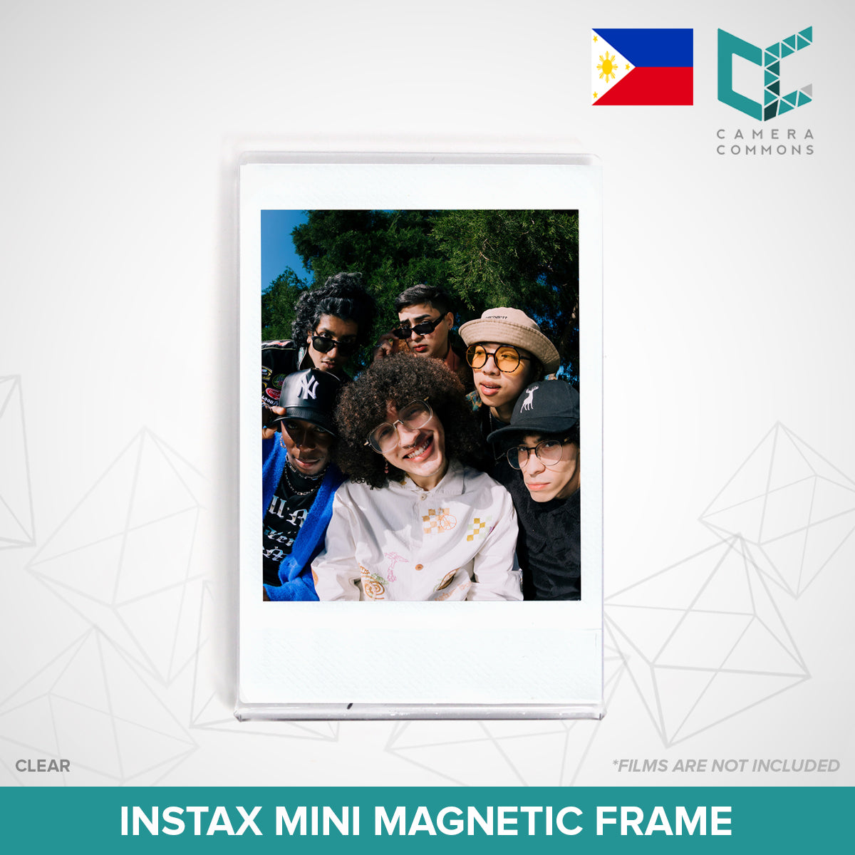 Clear Magnetic Picture Frame for Fujifilm Instax Instant Films Cute Small for Refrigerator Display