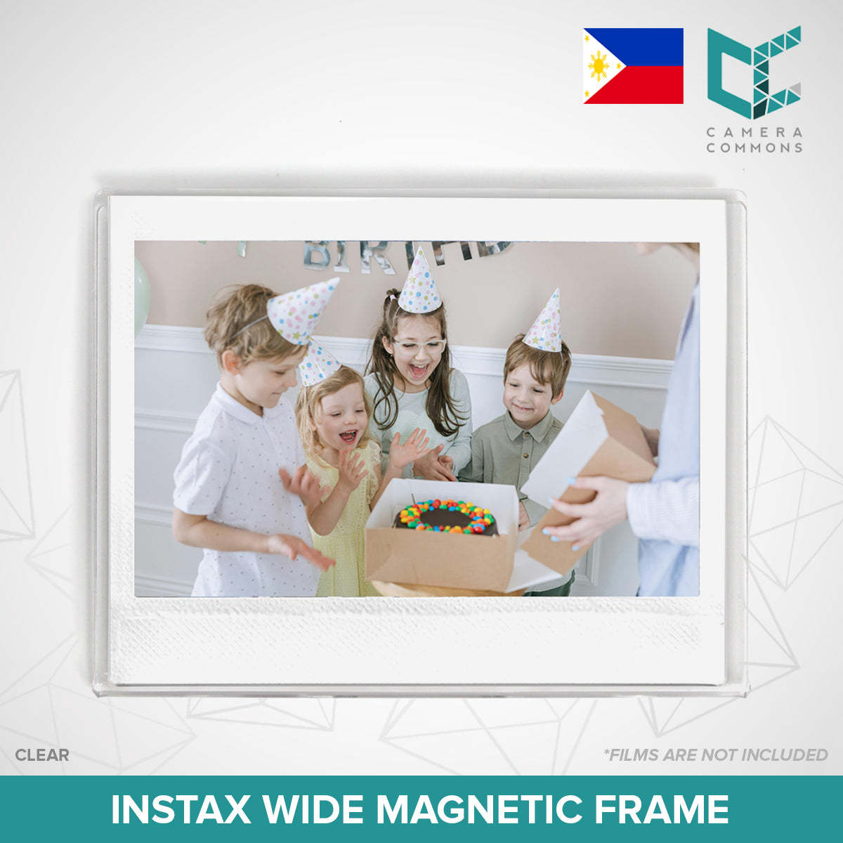 Clear Magnetic Picture Frame for Fujifilm Instax Instant Films Cute Small for Refrigerator Display