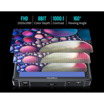 FEELWORLD FW568 PRO 6" High-Bright On-Camera 4K HDMI Monitor Camera Accessories