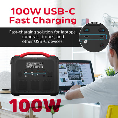 Energizer Portable Power Station (551.25Wh / 1102.5Wh) Fast Charge Premium Battery Cell