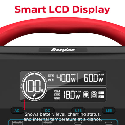 Energizer Portable Power Station (551.25Wh / 1102.5Wh) Fast Charge Premium Battery Cell
