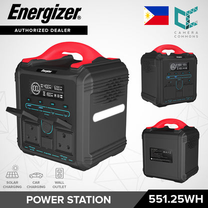 Energizer Portable Power Station (551.25Wh / 1102.5Wh) Fast Charge Premium Battery Cell