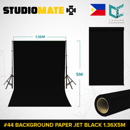 Studiomate Seamless Photography Videography Backdrop Background Paper 1.36x5m / 4.46 x 16.4 ft Studio Equipment