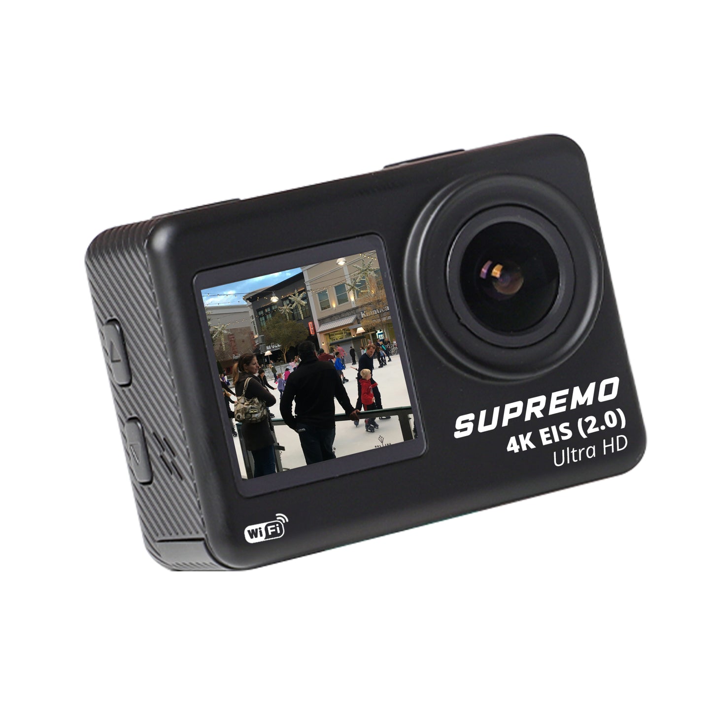 Supremo Ace 4K Dual Display WaterProof Action Camera 4K60fps Electronic Image Stabilizer Wide Angle