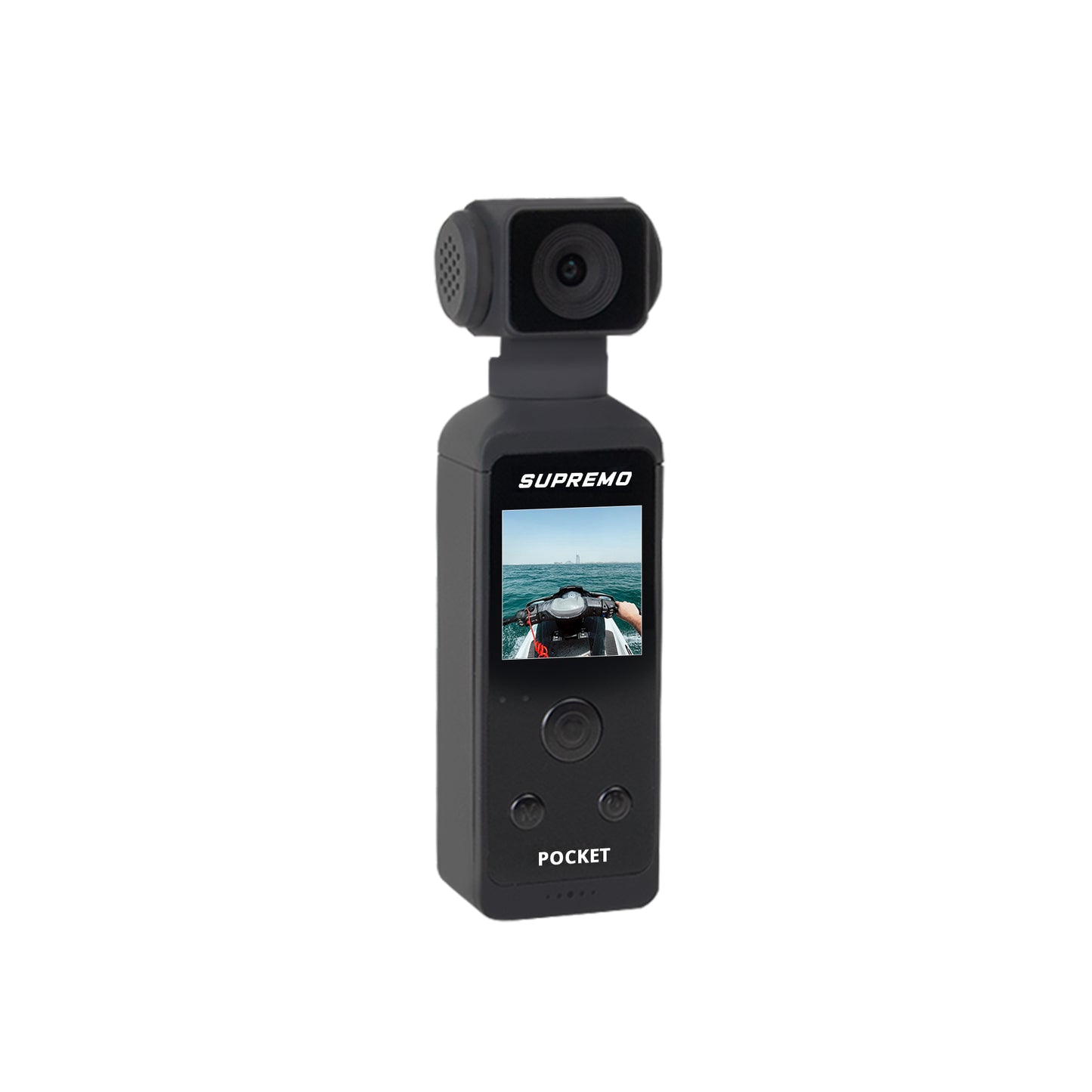 Supremo Ultra HD Pocket Action Camera Camcorder 6 Axis Stabilization 50MP 5K30fps Waterproof