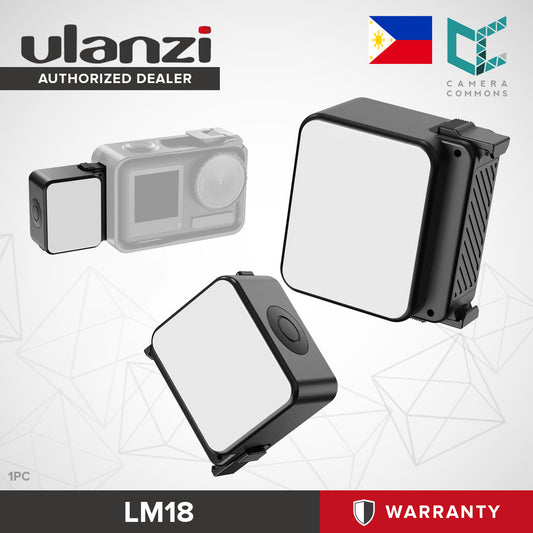 Ulanzi LM18 Mini Daylight LED Light 5600K CCT for DJI Osmo Action 4/3 & Pocket 3 Camera