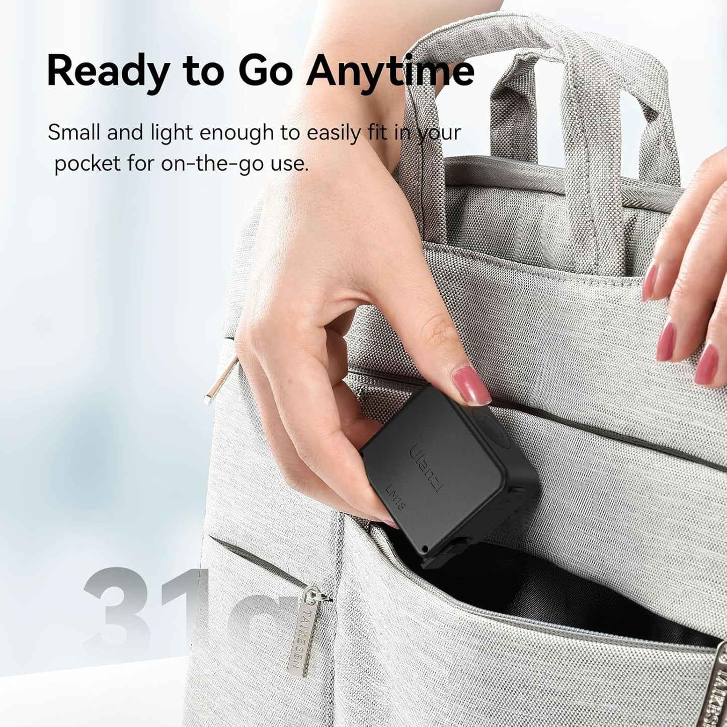 Ulanzi LM18 Mini Daylight LED Light 5600K CCT for DJI Osmo Action 4/3 & Pocket 3 Camera