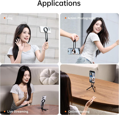 Ulanzi MA30 Carabiner Mounted Magnetic Mini Tripod for Smartphones Magnet Quick Mount