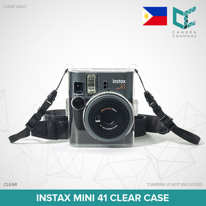 Clear Case for Fujifilm Instax Mini 41 Instant Camera Crystal Transparent Protective Cover
