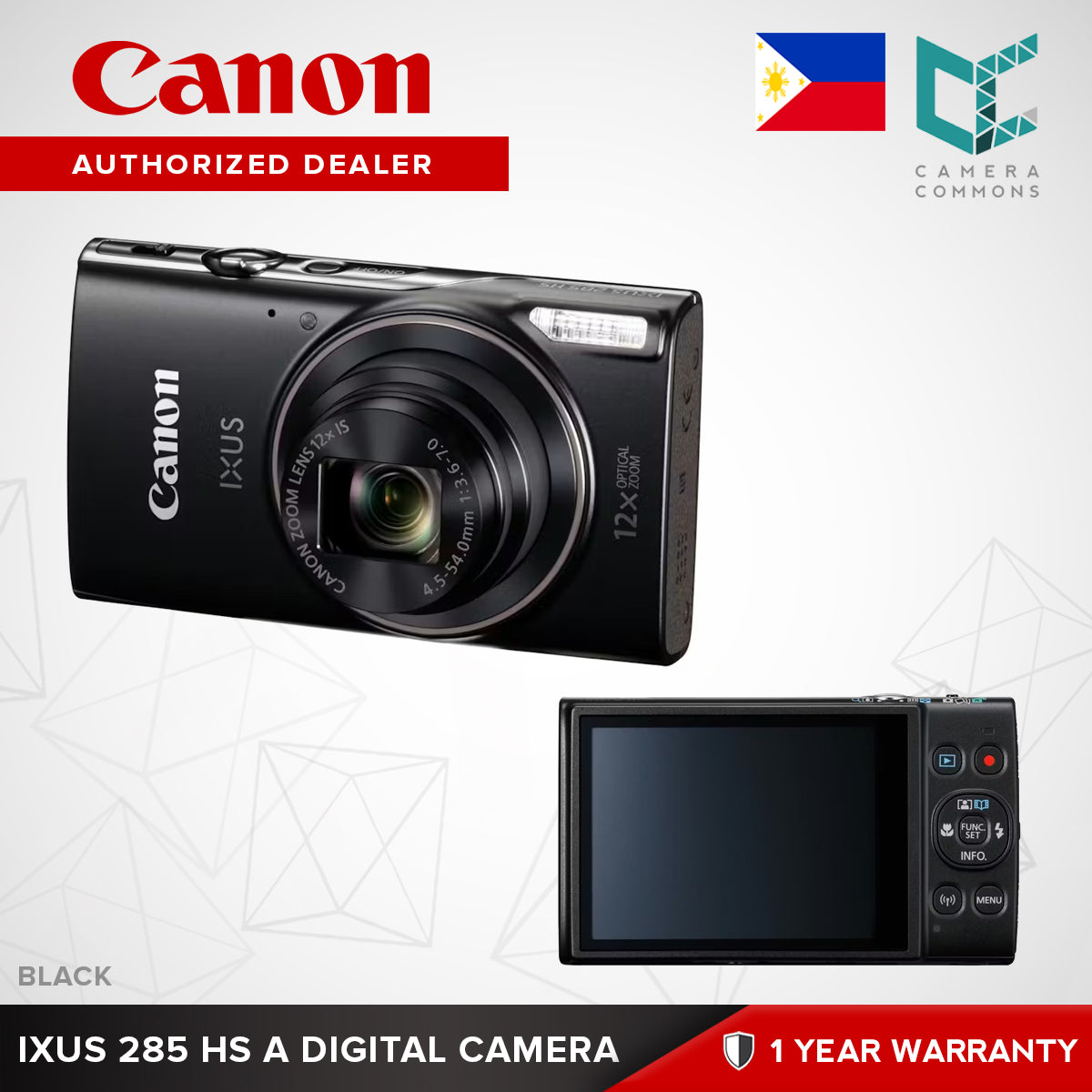 Canon IXUS 285 HS A Digital Camera Compact Point & Shoot 20.2MP