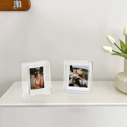 Clear Photo Frame Box Versatile Collection for Instax Mini Film / Square Film Protective Simple