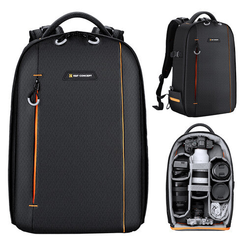 K&F Concept Shutterpak V2 Black Professional DSLR 18L Camera Bag Backpack KF13.140