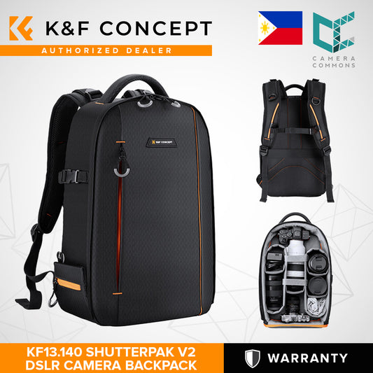 K&F Concept Shutterpak V2 Black Professional DSLR 18L Camera Bag Backpack KF13.140