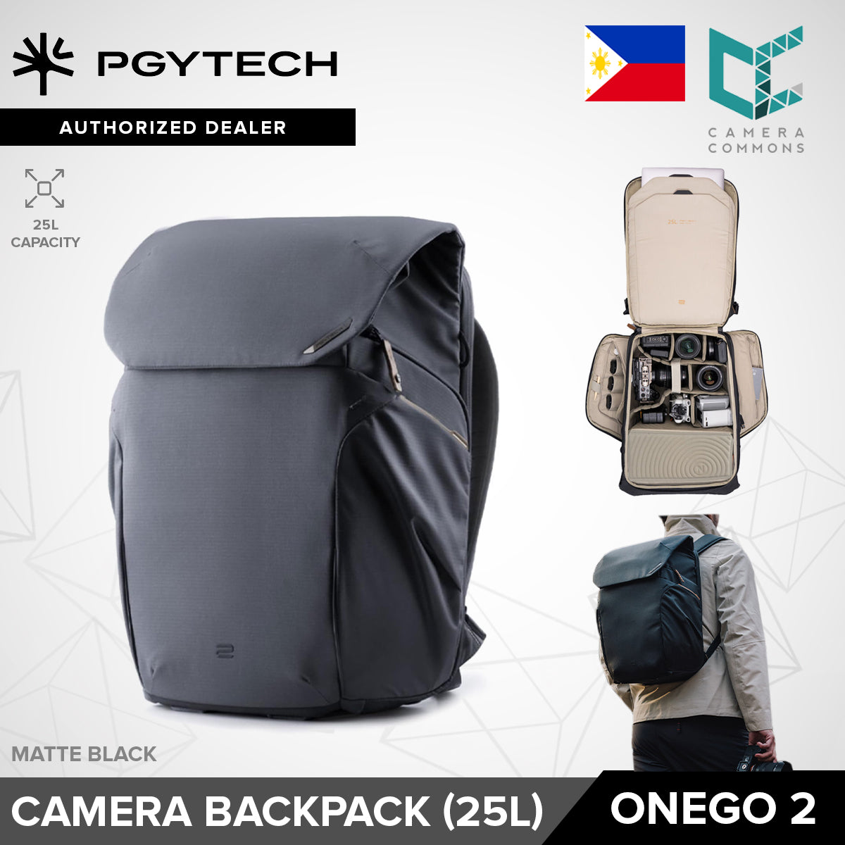 PGYTECH OneGo 2 DSLR Mirroless Camera Backpack 20L / 25L