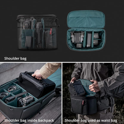 PGYTECH OneMo 2 Camera Backpack 25L / 35L with Shoulder Bag Double Quick Access Space Black