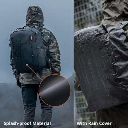 PGYTECH OneMo 2 Camera Backpack 25L / 35L with Shoulder Bag Double Quick Access Space Black